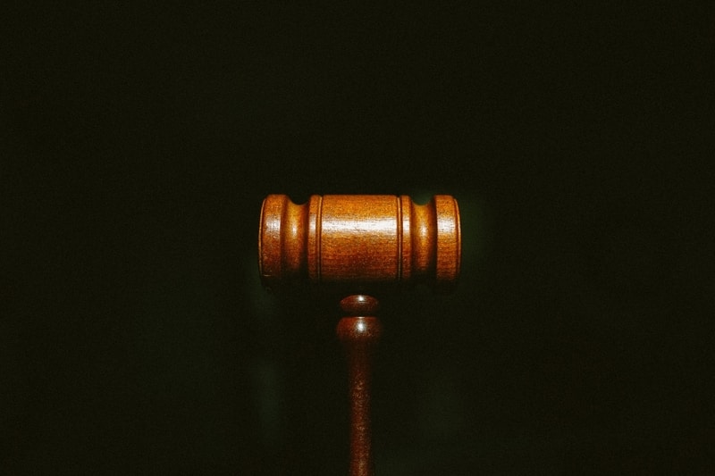 Image of gavel used by judge.